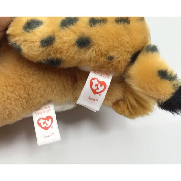 Ty Beanie Boos Jungle Animals Stripes Zebra Ellie Elephant Louie Lion Larry Lynx - Picture 6 of 12